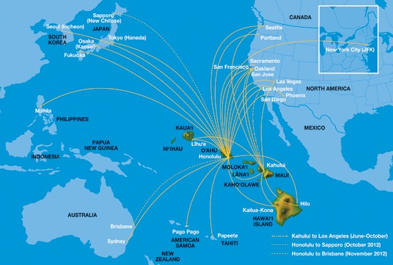 Hawaiian airlines flights to japan
