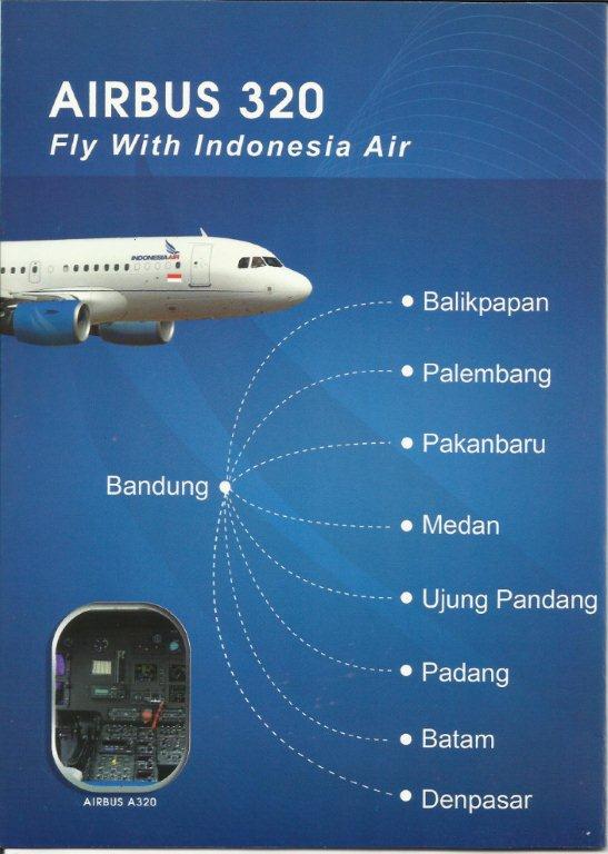 Indonesia Air A320 Routes