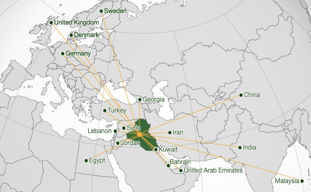 Iraqi 11.2013 Route Map
