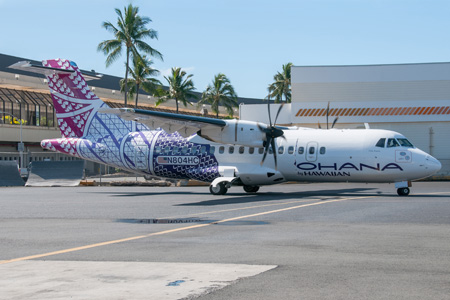 Ohana by Hawaiian-Empire ATR 42-500 N804HC (13)(Grd-1) HNL (IN)(LRW) 3.11.14