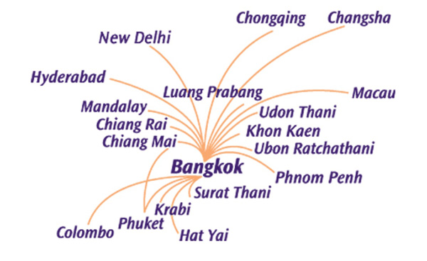 Thai Smile 8.2014 Route Map (LRW)