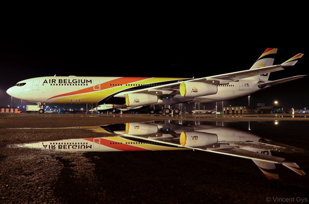 Air Belgium Has Painted Its First Airbus A340 300 World